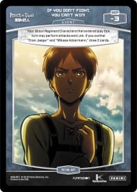 If You Don't Fight, You Can't Win! - Attack on Titan - MetaX TCG card