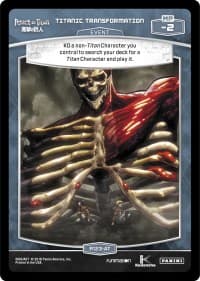 Titanic Transformation - Attack on Titan - MetaX TCG card