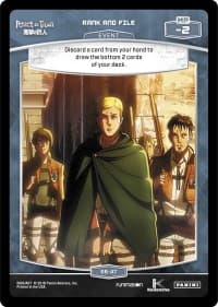 Rank and File (S6-AT) - Attack on Titan - MetaX TCG card