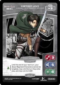 Captain Levi - Humanity's Strongest Soldier (U64-AT) - Attack on Titan - MetaX TCG card