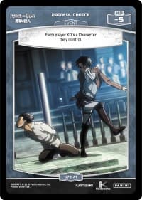Painful Choice - Attack on Titan - MetaX TCG card