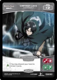 Captain Levi - Juggernaut - Attack on Titan - MetaX TCG card