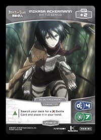 Mikasa Ackermann - Battle Genius - Attack on Titan - MetaX TCG card