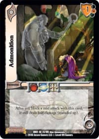 Admonition - World of Indines - UniVersus card