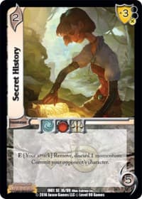 Secret History - World of Indines - UniVersus card
