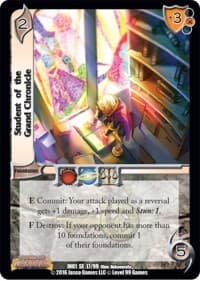 Student of the Grand Chronicle - World of Indines - UniVersus card