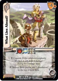 What Lies Ahead? - World of Indines - UniVersus card