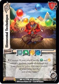 Elemental Technique - World of Indines - UniVersus card