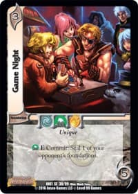 Game Night - World of Indines - UniVersus card
