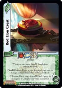 Red Lion Crest - World of Indines - UniVersus card