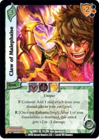 Claw of Malephaise - World of Indines - UniVersus card