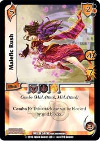 Malefic Rush - World of Indines - UniVersus card