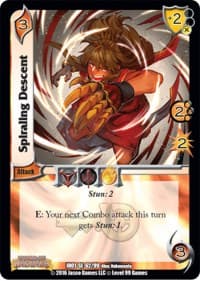 Spiraling Descent - World of Indines - UniVersus card