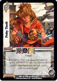 Petty Theft - World of Indines - UniVersus card