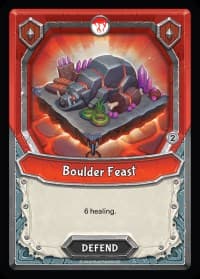 Boulder Feast (Unclaimed) - Mythical - Lightseekers TCG card