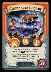 Cannoneer Lugnut (Claimed) - Mythical - Lightseekers TCG card