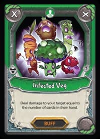Infected Veg (Claimed) - Mythical - Lightseekers TCG card