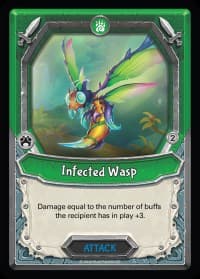 Infected Wasp (Claimed) - Mythical - Lightseekers TCG card
