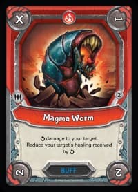 Magma Worm (Unclaimed) - Mythical - Lightseekers TCG card