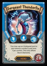 Sergeant Thunderfin (Claimed) - Mythical - Lightseekers TCG card