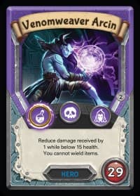 Venomweaver Arcin (Claimed) - Mythical - Lightseekers TCG card