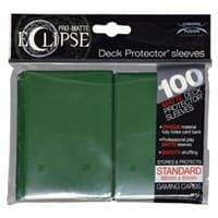 PRO-Matte Eclipse Standard Deck Protector Sleeves - Forest Green (Classic) (100-Pack) - Ultra Pro Card Sleeves - Card Sleeves card