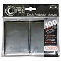 PRO-Matte Eclipse Standard Deck Protector Sleeves - Jet Black (Classic) (100-Pack) - Ultra Pro Card Sleeves - Card Sleeves card