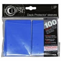 PRO-Matte Eclipse Standard Deck Protector Sleeves - Pacific Blue (Classic) (100-Pack) - Ultra Pro Card Sleeves - Card Sleeves card