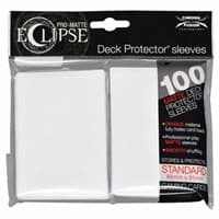 PRO-Matte Eclipse Standard Deck Protector Sleeves - Arctic White (Classic) (100-Pack) - Ultra Pro Card Sleeves - Card Sleeves card