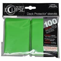 PRO-Matte Eclipse Standard Deck Protector Sleeves - Lime Green (Classic) (100-Pack) - Ultra Pro Card Sleeves - Card Sleeves card