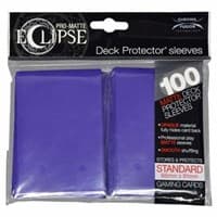 PRO-Matte Eclipse Standard Deck Protector Sleeves - Royal Purple (Classic) (100-Pack) - Ultra Pro Card Sleeves - Card Sleeves card