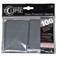 PRO-Matte Eclipse Standard Deck Protector Sleeves - Smoke Grey (Classic) (100-Pack) - Ultra Pro Card Sleeves - Card Sleeves card