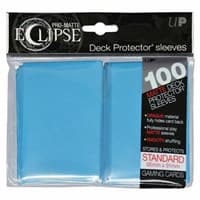 PRO-Matte Eclipse Standard Deck Protector Sleeves - Sky Blue (Classic) (100-Pack) - Ultra Pro Card Sleeves - Card Sleeves card