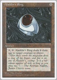 Aladdin's Ring - Fourth Edition - Magic: The Gathering card