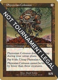 Phyrexian Colossus - 2000 Jon Finkel (USG) - World Championship Decks - Magic: The Gathering card