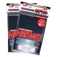 KMC Full Sized Neo Matte - Perfect Size Sleeves - Black (80-Pack) - KMC Card Sleeves - Card Sleeves card