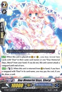 Duo Memorial Days, Sheryl (White) - G-CB07: Divas' Festa - Cardfight Vanguard card