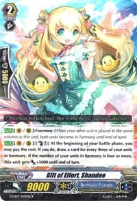 Gift of Effort, Shandee - G-CB07: Divas' Festa - Cardfight Vanguard card