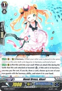 Novel Dress, Akari - G-CB07: Divas' Festa - Cardfight Vanguard card