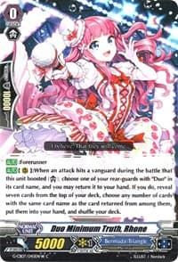 Duo Minimum Truth, Rhone (White) - G-CB07: Divas' Festa - Cardfight Vanguard card