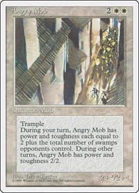 Angry Mob - Fourth Edition - Magic: The Gathering card