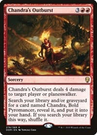 Chandra's Outburst - Dominaria - Magic: The Gathering card