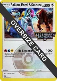 Raikou, Entei & Suicune - Jumbo Cards - Pokemon card