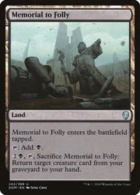 Memorial to Folly - Dominaria - Magic: The Gathering card
