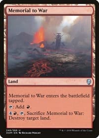 Memorial to War - Dominaria - Magic: The Gathering card