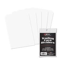 Card Dividers Standard - White (10-Pack) - BCW Card Dividers - Collectible Storage card