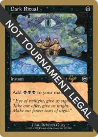 Dark Ritual - 2001 Tom van de Logt (MMQ) - World Championship Decks - Magic: The Gathering card