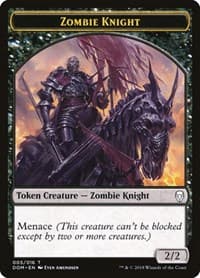 Zombie Knight Token - Dominaria - Magic: The Gathering card