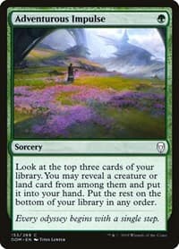 Adventurous Impulse - Dominaria - Magic: The Gathering card