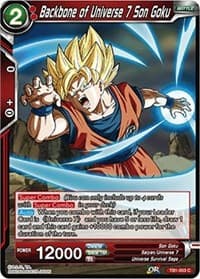 Backbone of Universe 7 Son Goku - Tournament of Power - Dragon Ball Super: Masters card